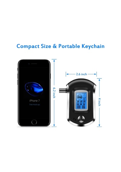 2024 Yeni Dijital Nefes Alkol Tester Mini Profesyonel Polis At6000 Alkol Tester With Box With Box
