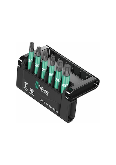 Wera Bit-Check 6 TX Impaktor 1 Torx Bits Seti 05057693001