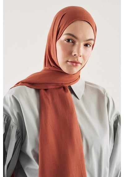 Defacto Fresh Scarfs X Defacto Premium Sıcak Turuncu Keten Şal I1758ax26smog215 Turuncu-og215