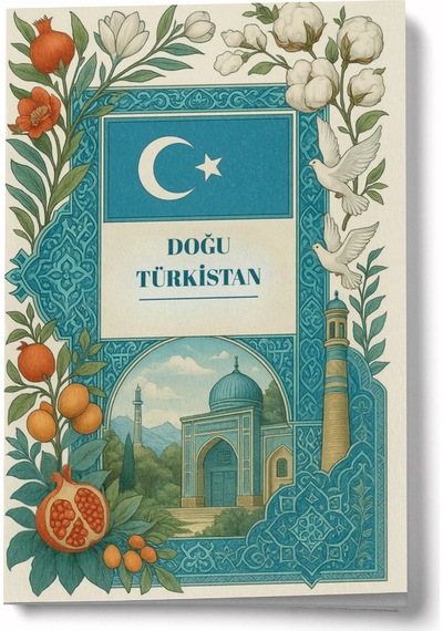 Kaşgar İd Kah Cami Doğu Türkistan Mini Defter Çok Renkli