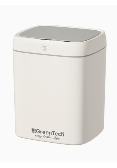 Greentech Sensörlü 12 Litre Çöp Kovası Şarj Edilebilir Lityum Pilli / Gt-sc14 Beyaz