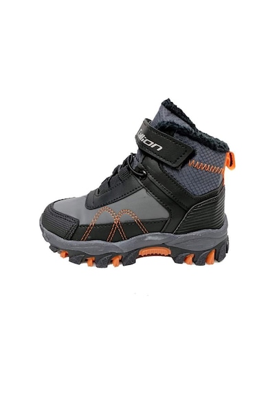 Callion 06p Deri Çocuk Sneakers Bot Füme Siyah Oranj Füme