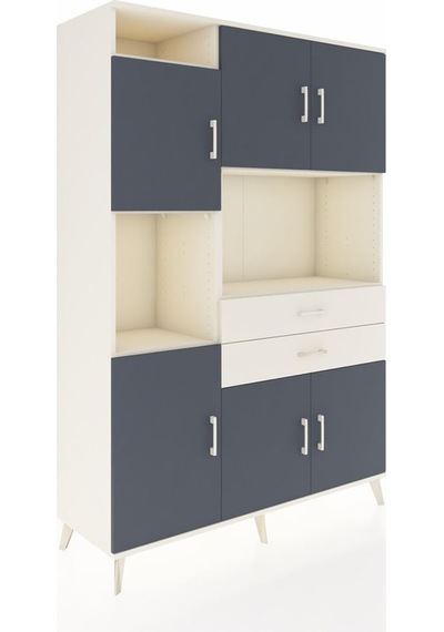 Hyperion Dolap 8 Raflı 2 Çekmeceli 6 Kapaklı 132x44x195 Aytaşı-antrasit/aytaşı Antrasıt/aytası Hyperion Dolap 8 Raflı 2 Çekmeceli 6 Kapaklı 132x44x195 Aytaşı-antrasit/aytaşı Antrasıt/aytası