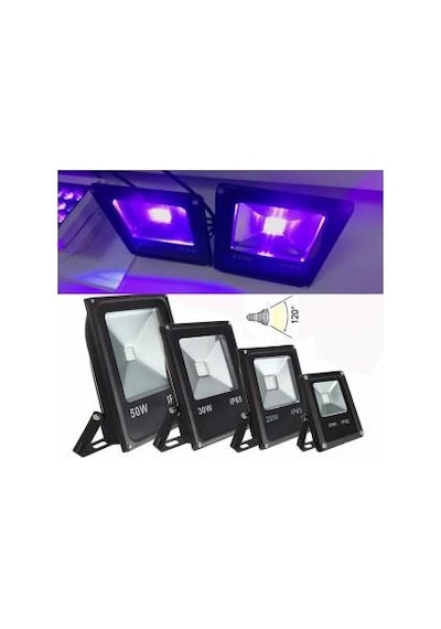 50w Uv Led Ultraviyole Led Projektör 50w 395nm-400nm Mor Işık