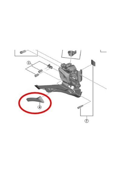 Shimano Fd8000-Fd5801-Fd7000-Rx400 Skid Plate Zincir Koruma Plak