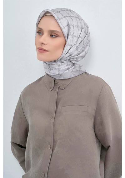 Armine Saf İpek Sura Eşarp-2026 İlkbahar-yaz- 953000d Gümüş Gri