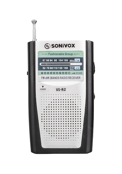 Sonivox VS-R2 Mini FM Radyo Gümüş
