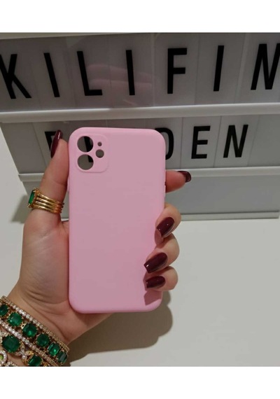 Apple Uyumlu iPhone 11 Silikon Kılıf Modeli Pembe