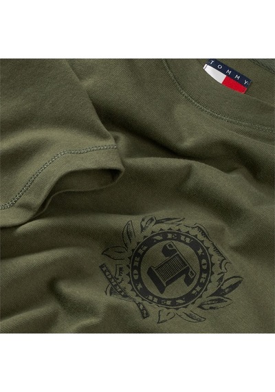Tommy Hilfiger Tjm 90s Bılls Ss Tee Erkek Yeşil T-shirt - Dm0dm22332