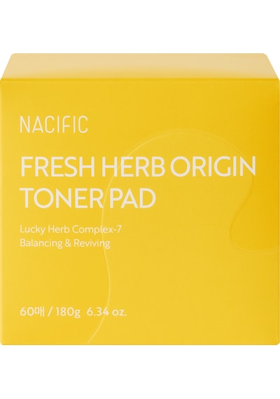NACIFIC Fresh Herb Origin Toner Pad 60 Adet , Bitki Özleri + Nem Desteği , Tazeleyici & Arındırıcı Tonik Ped