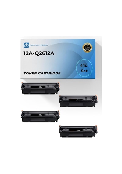 12a -q2612a 4 Lü Uyumlu  Toner -laserjet 1010 1012 1015 1018 1020 1022 3015 3020 3030 3050 3052 3055