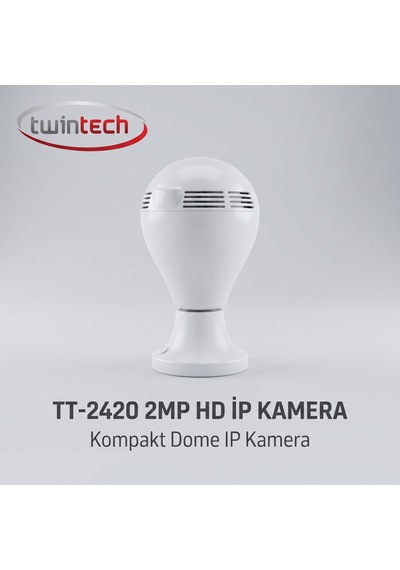 Twintech Tt-2420 Hd Ip Güvenlik Kamerası - Gece Görüşlü Ve Kablosuz Bağlantılı