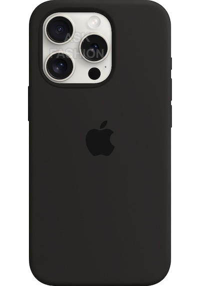 Apple Uyumlu iPhone 15 Pro Logolu Kılıf Lansman Silikon Kılıf - Siyah
