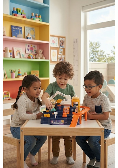 Ogi Mogi Toys 4 Düğme Kontrollü Uzay Macerası Oyun Seti
