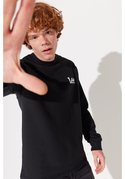 Lee Regular Fit Normal Kesim Bisiklet Yaka Siyah Erkek Içi Polarlı Sweatshirt L232518001 Siyah Lee Regular Fit Normal Kesim Bisiklet Yaka Siyah Erkek Içi Polarlı Sweatshirt L232518001 Siyah