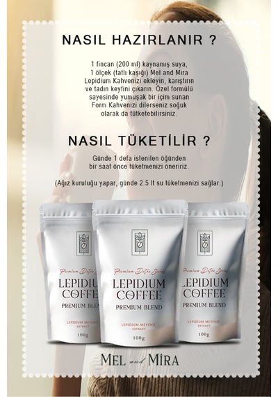 Premium Detox Series Lepidium Coffee 100g, Lepidium İçerikli Özel Formül Diğer