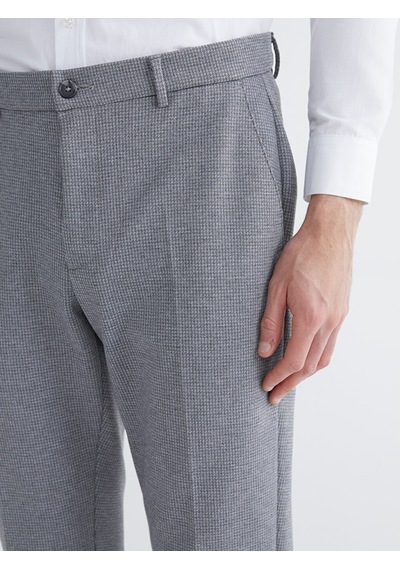 Lcw Busıness Gri Slim Fit Ekose Erkek Takım Elbise Pantolon