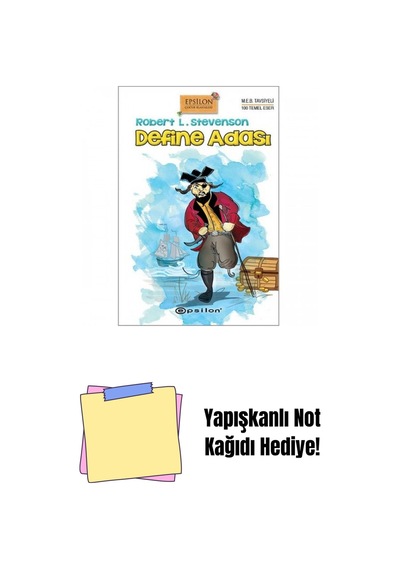 Define Adası Sert Kapak + Yapışkanlı Not Kağıdı