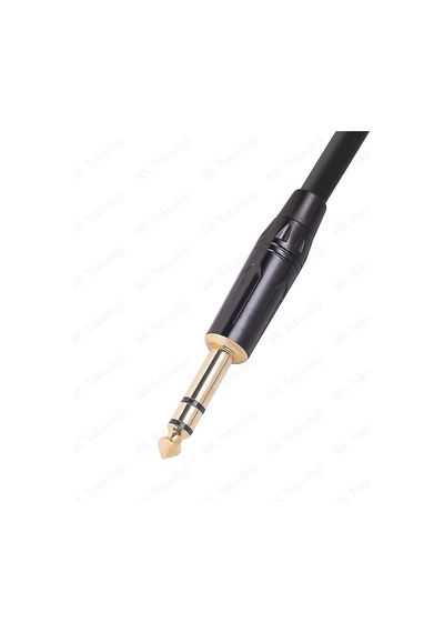 6.35 Mm Trs Erkek To 3-pin Xlr Dişi + Erkek Ses Kablosu - 1.5 Met