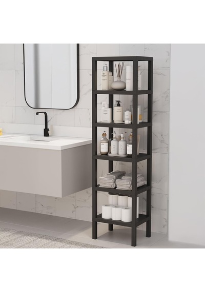 Lexroo 6 Katlı Köşe Rafı Banyo, Mutfak Ve Kiler İçin Yer Tasarruflu Organizer Çok Renkli