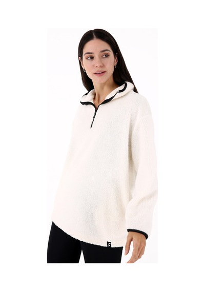 Scorp Cheer Casual Kadın Peluş Sweatshirt Ekru Standart Çok Renkli