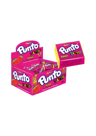 Saadet Punto Çilek Aromalı Sakız 100 Adet