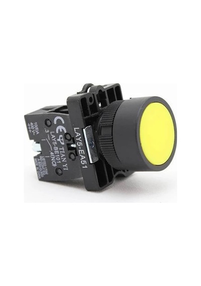 Lay5-ea51 Sarı Yaylı Buton