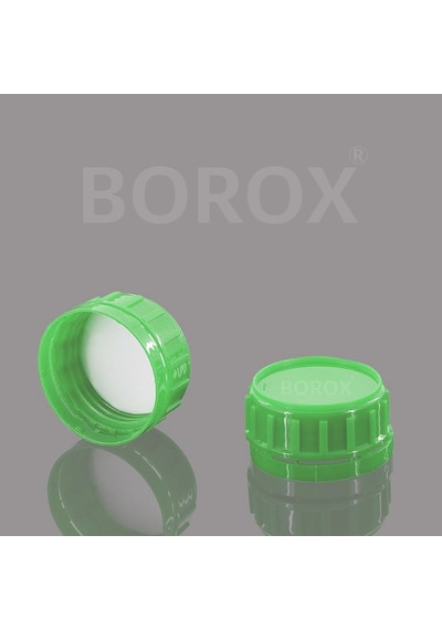Borox Plastik Yuvarlak Yeşil Kilit Kapaklı Numune Şişe 100 x 500 ML