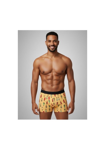 Harry Jons Erkek 5'li Desenli Renkli Pamuklu Premium Paket Boxer Desenli-4 Desenli-4