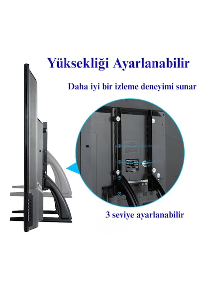 32-75'' Evrensel Tv Standı Masa Üstü Ayarlanabilir Sabit Lcd Led Ekran Standı
