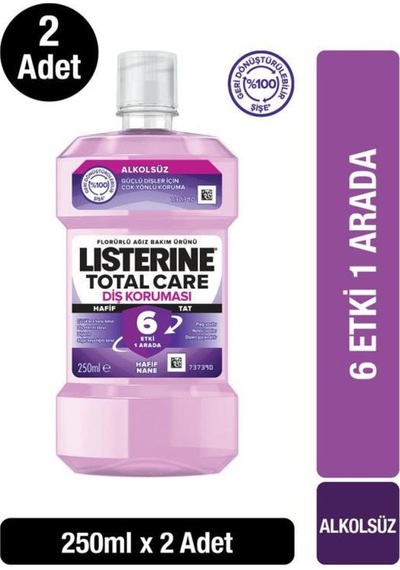 Listerine Total Care Zero Ağız Bakım Suyu 2 x 250 ML