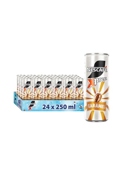 Nescafe Xpress Karamel Aromalı Kahveli Sütlü İçecek 250 Ml X 24 Adet-436 330 ML
