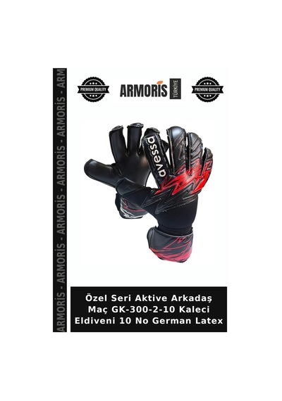 Özel Seri Aktive Arkadaş Maç Gk-300-2-10 Kaleci Eldiveni 10 No German Latex Çok Renkli