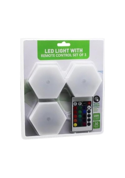 Tr Altıgen Rgb Kumandalı Dokunmatik Dekoratif Led Lamba Genel