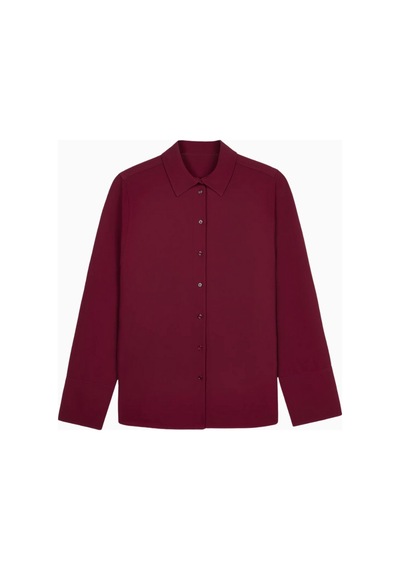United Colors Of Benetton Because Of Alice Effortless Oversized Shirt Oversize Kadın Gömlek Bordo
