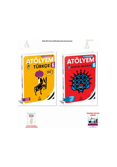 2026-2027 Arı Yayıncılık 5. Sınıf Tüm Dersler 2 Kitap Set Atölyem T-s
