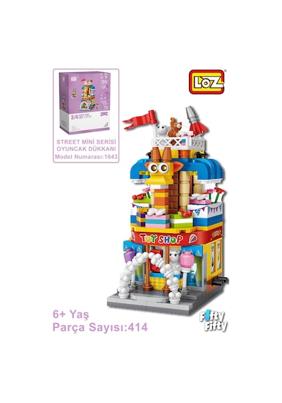 Loz Street Mini Serisi Oyuncak Dükkanı -lz1643 414 Parça Oyuncak Yapım Seti