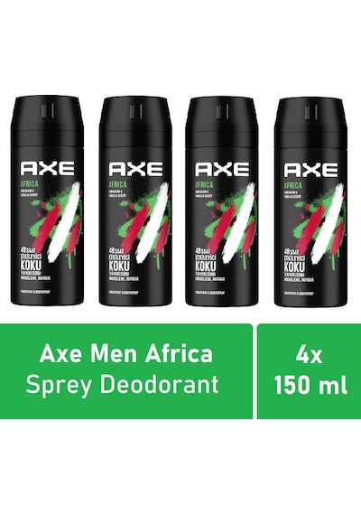 Axe Africa Erkek Sprey Deodorant 4 x 150 ML