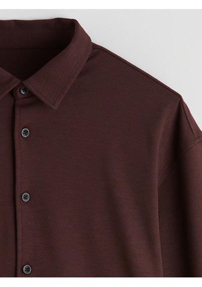Lcw Vision Bordo Regular Fit Uzun Kollu Erkek Gömlek