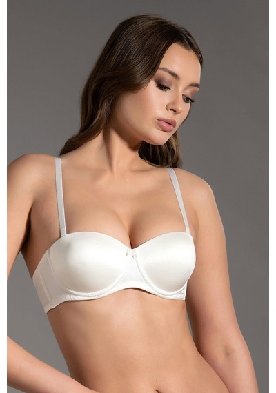 Kadın Basic Straplez Desteksiz Sütyen New Bra 7050-ekru Ekru