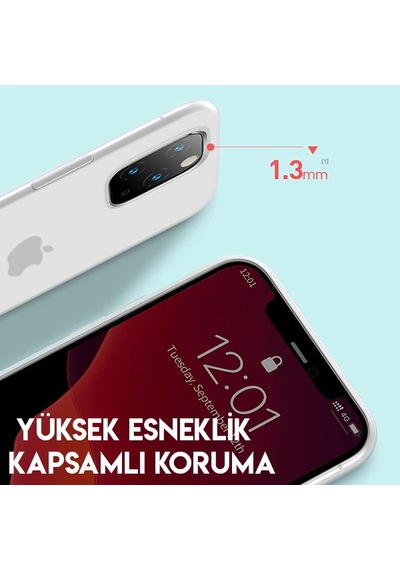 Baseus Jelly Liquid Silica Gel İphone 11 Pro Max 6.5 Kılıf Şeffaf Sıvı Silikon Kılıf- 5775 Mh-hs4038-5163
