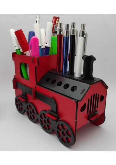 Ahşap Kalemlik Tren