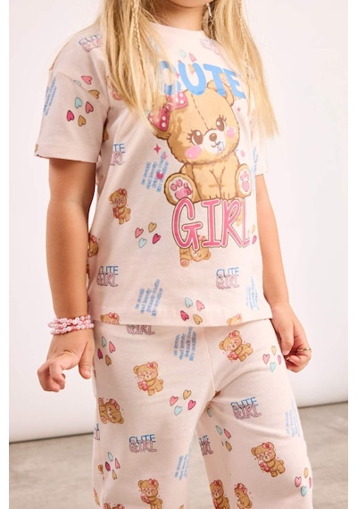 Defacto Ayıcıklı 2li Açık Pembe Takım Kız Bebek I0773a526aupn324 Pembe-pn324
