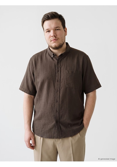 Lcwaıkıkı Classic Kahverengi Regular Fit Poplin Erkek Gömlek Lcwaıkıkı Classic Kahverengi Regular Fit Poplin Erkek Gömlek