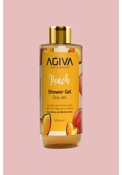 Şeftali Agiva Care & Beauty Besleyici Ve Nemlendirici Duş Jeli 500 Ml Değişken