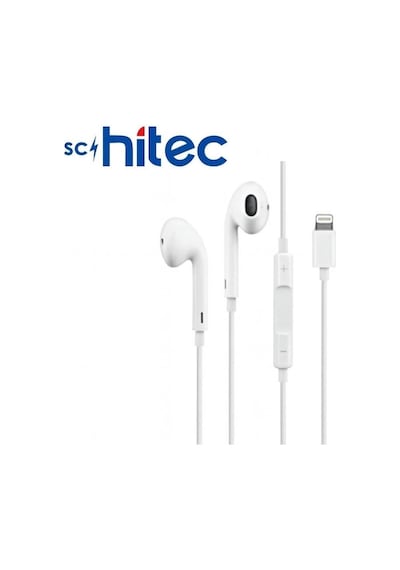 Schitec E11 Tak Çalıştır Lightning Kulak İçi Mikrofonlu Kablolu Kulaklık Beyaz Diğer
