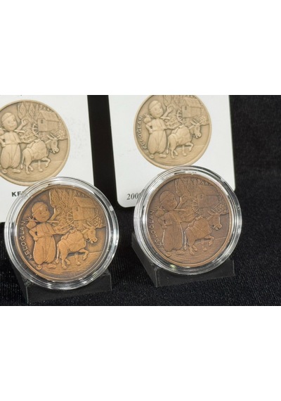 Darphane Keloğlan 2009 Hatıra Bronz Para Açık - Koyu Takım Sertifikalı Çil