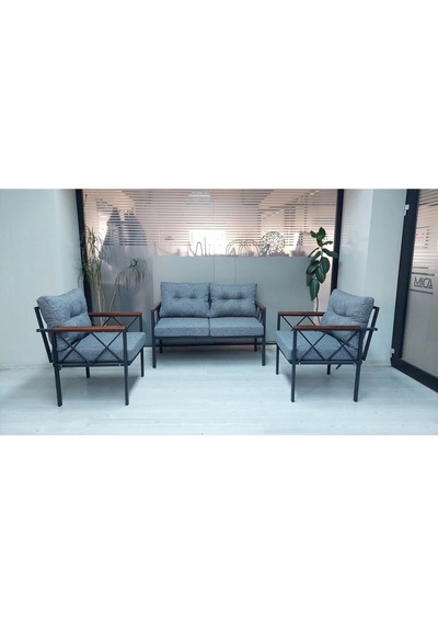 Safir Balkon-bahçe-kafe-çay Seti-koltuk Takımı-oturma Grubu-ofis Koltuğu Gri Safir Balkon-bahçe-kafe-çay Seti-koltuk Takımı-oturma Grubu-ofis Koltuğu Gri