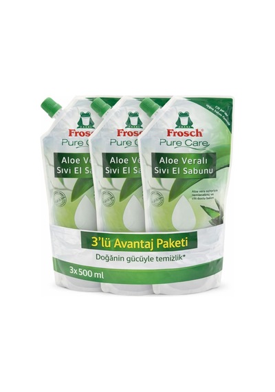 Aloe Vera Sıvı El Sabunu 500 Ml X3 Avantaj Paketi Nemlendirici Hassas Cilt Bakımı