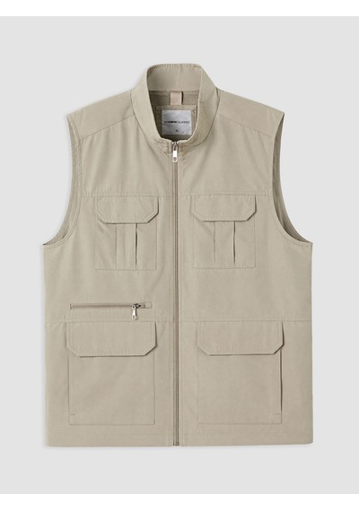 Lcwaıkıkı Classic Bej Regular Fit Dik Yaka Erkek Yelek